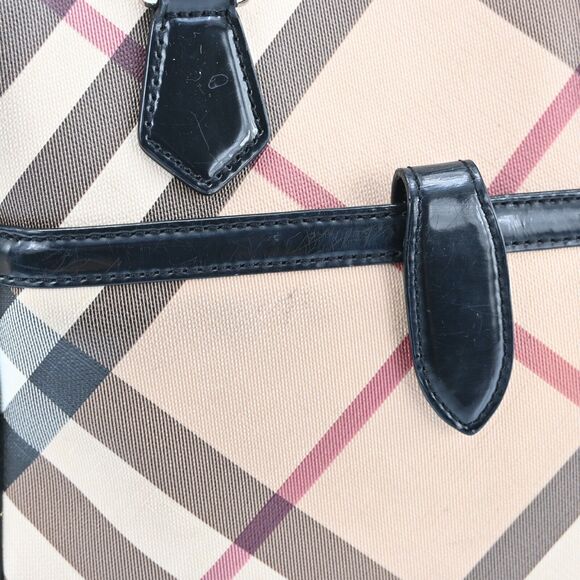 Auth Burberry Nova Check Hand Bag Pvc #136426B17B - Picture 4 of 15